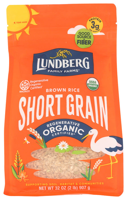 A pantry staple, Short Grain Brown Rice clings together when cooked. Its subtle, nutty aroma and flavor make it perfect for rice bowls and other everyday dishes that call for a soft, supple texture. Plus, it's a rich source of whole grain goodness.