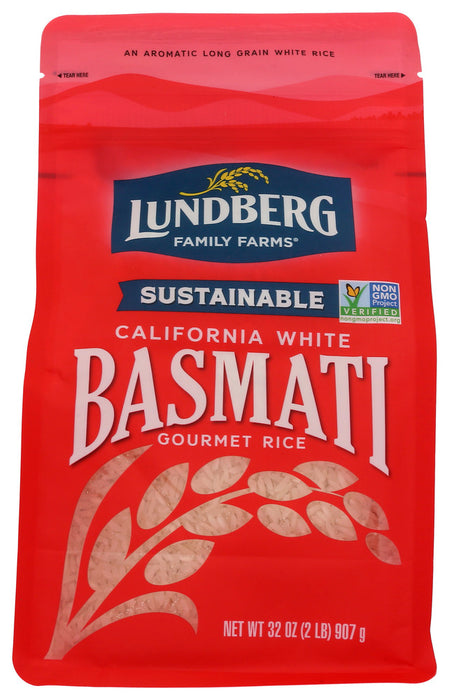 LUNDBERG: California White Basmati Rice, 2 lb