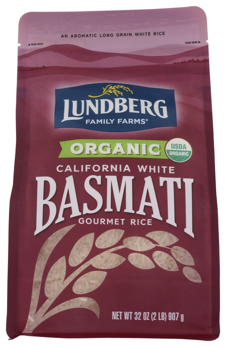 LUNDBERG: Organic California White Basmati Rice, 2 lb