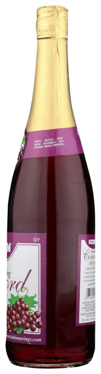 KEDEM: Sparkling Concord Grape Juice, 25.4 fo