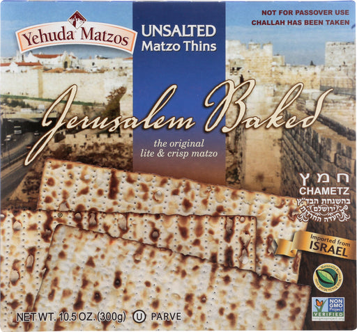 YEHUDA: Unsalted Daily Matzo Thins, 10.5 oz