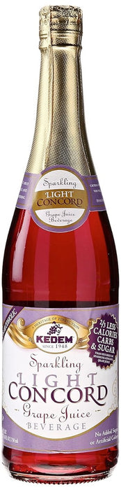 KEDEM: Juice Sparkling Light Concord, 750 ML