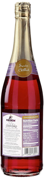 KEDEM: Juice Sparkling Light Concord, 750 ML