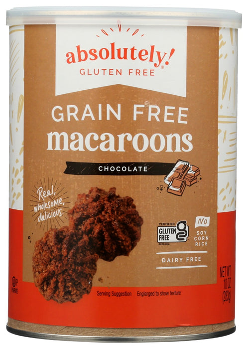 ABSOLUTELY GLUTEN FREE: Chocolate Macaroons, 10 oz