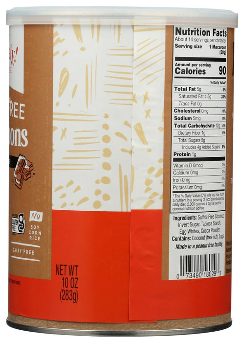 ABSOLUTELY GLUTEN FREE: Chocolate Macaroons, 10 oz