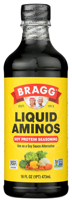 BRAGG: Liquid Aminos Natural Soy Sauce Alternative, 16 oz