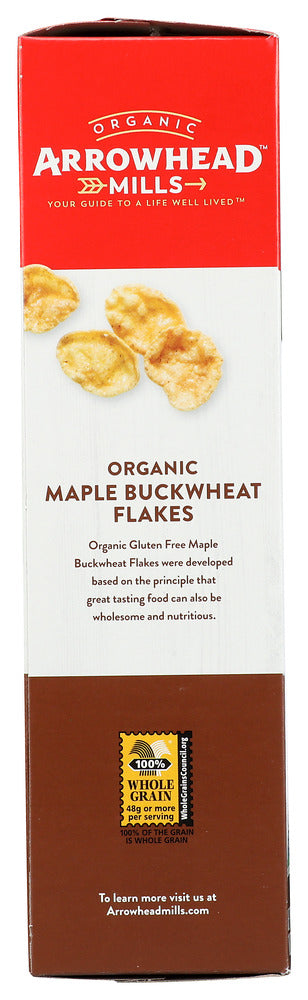 ARROWHEAD MILLS: Organic Maple Buckwheat Flakes Gluten Free, 10 Oz