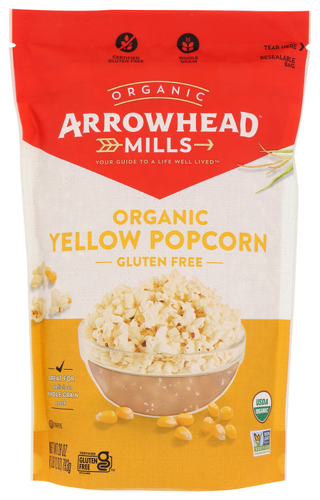 Organic Yellow Popcorn, a traditional favorite snack for young and old. This organic yellow variety can be popped and made into popcorn balls or something really yummy we call Popcorn Supreme &ndash; a crunchy combination of seeds and nuts and honey &mdash; and popcorn