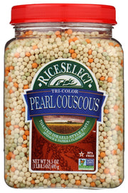 RICESELECT: Tri Color Pearl Couscous, 24.5 oz