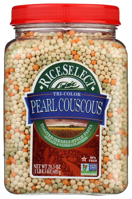 RICESELECT: Tri Color Pearl Couscous, 24.5 oz