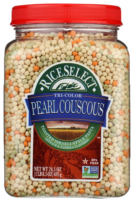 RICESELECT: Tri Color Pearl Couscous, 24.5 oz