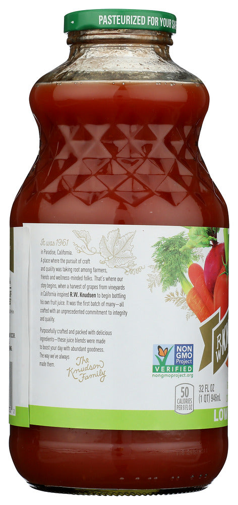 R.W. KNUDSEN: Organic Low Sodium Very Veggie Juice, 32 oz