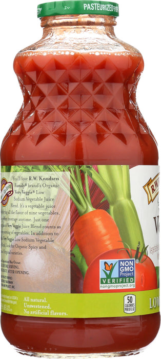 R.W. KNUDSEN: Organic Low Sodium Very Veggie Juice, 32 oz