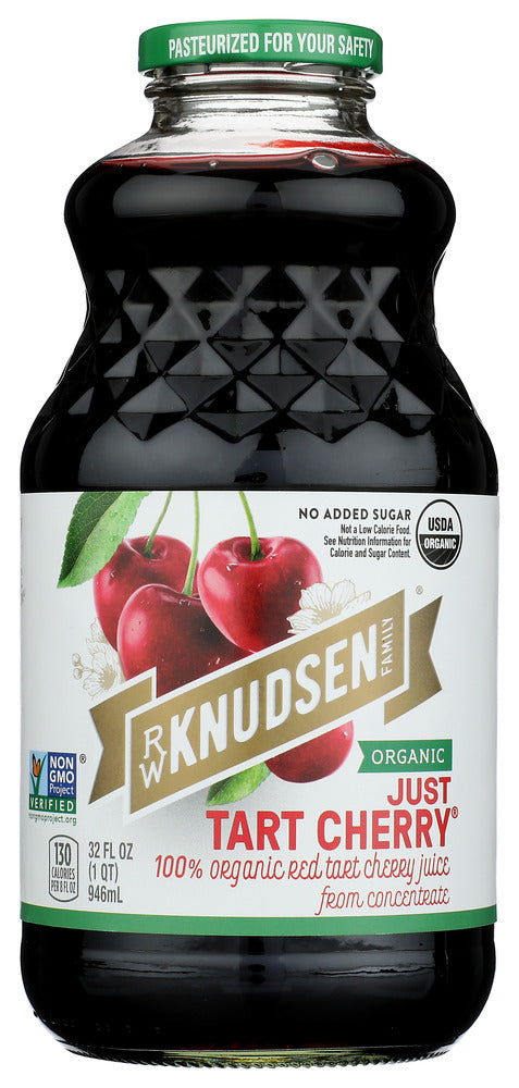 Description
Organic red tart cherry juice from concentrate.
Made with the finest all-natural ingredients. No preservatives and no artificial flavors...For goodness sake!