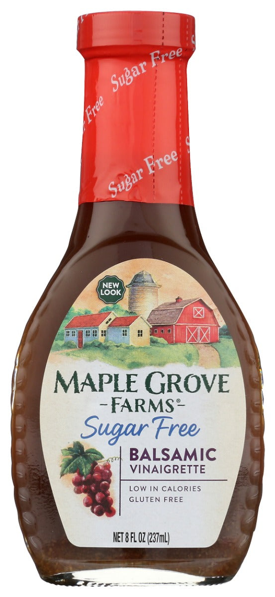 MAPLE GROVE: Sugar Free Balsamic Vinaigrette Dressing, 8 oz