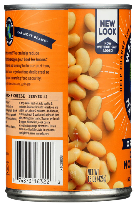 WESTBRAE: Organic Great Northern Beans No Salt Added, 15 oz