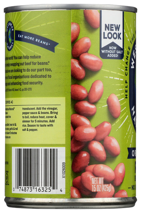 WESTBRAE NATURAL: Vegetarian Organic Red Beans, 15 oz