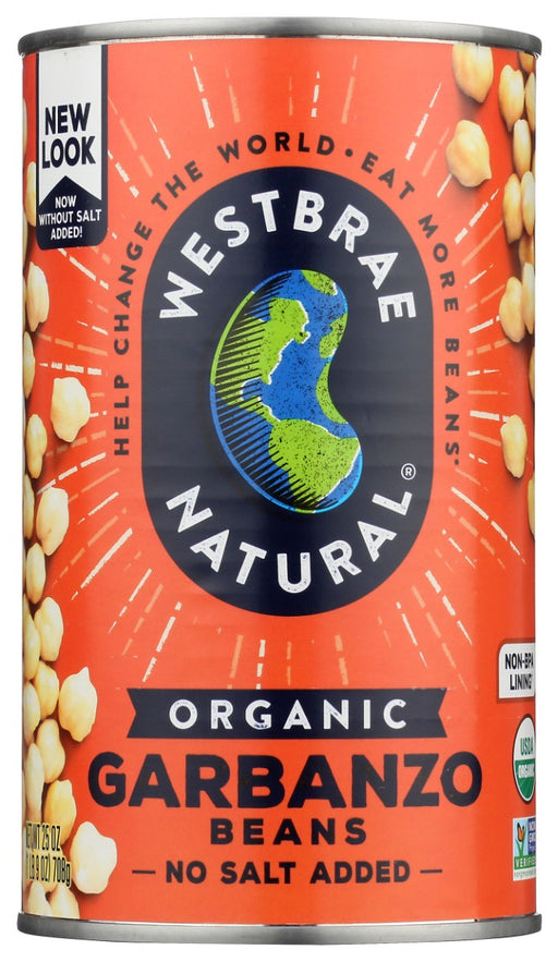 Organic Garbanzo Beans, also known as chickpeas, are nutty-tasting beans that can be mashed into spreads and dips, cooked into falafel or just tossed into salads. Normally they take a very long time to cook, but Westbrae Natural has done that for you, so you just have to open a can and serve!