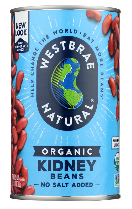 WESTBRAE: Natural Vegetarian Organic Kidney Beans, 25 Oz