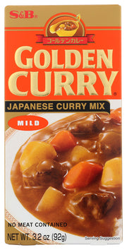 S & B: Golden Curry Mix Mild, 3.2 oz