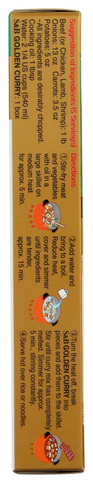S & B: Golden Curry Mix Medium Hot, 3.2 oz