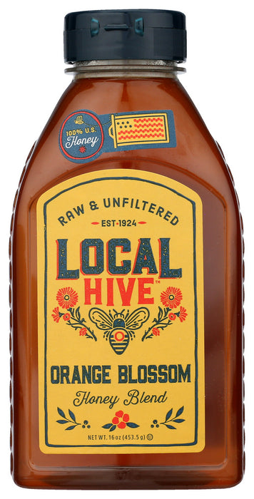LOCAL HIVE: Orange Blossom Honey Blend, 16 oz