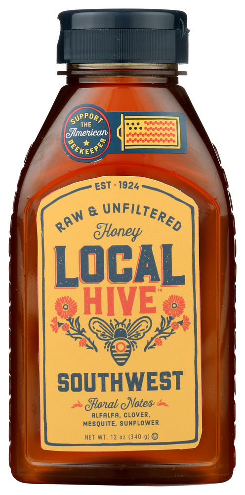 LOCAL HIVE: Raw and Unfiltered Southwest Honey, 12 oz