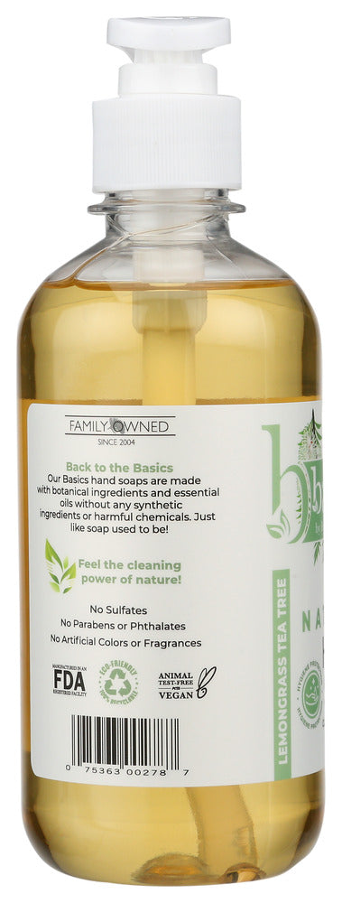 BRITTANIES THYME: Lemongrass Tea Tree Natural Hand Soap, 12 oz
