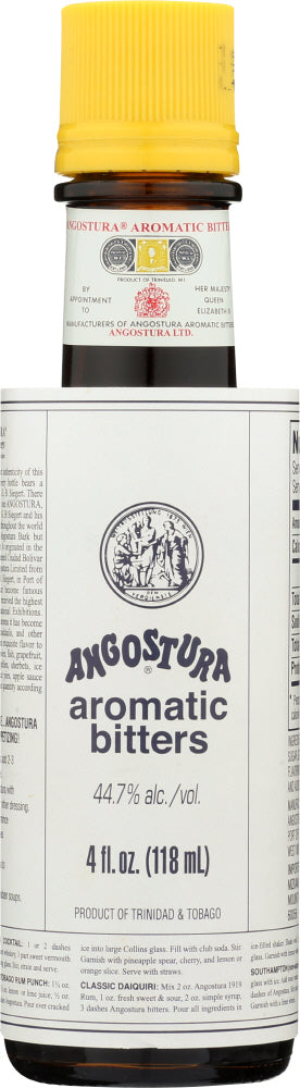 Made with the same original secret recipe since 1824, the world famous Angostura aromatic bitters remains the quintessential and definitive ingredient for classic and contemporary cocktails. Its versatility, however, stretches way beyond the bar counter as it serves as a unique flavour enhancer with the ability to marry flavours in the preparation of all food dishes. Angostura aromatic bitters also adds its unmistakable flavour and aroma to 'soft' beverages and desserts.