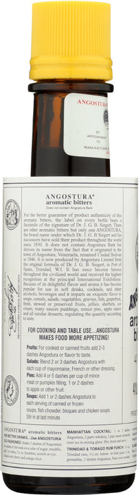 ANGOSTURA: Aromatic Cocktail Bitters, 4 oz