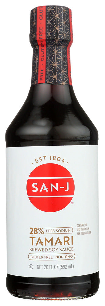 Enjoy all the benefits of Gluten Free Tamari with 25% less sodium. Our natural fermentation process gives San-J Tamari great flavor enhancing properties. Add Tamari to soups, gravies, sauces and casseroles. Use it as a marinade and in stir-fry dishes. Reduce sodium intake and enjoy the full flavor of your dish by adding 1 tsp. Gluten Free Reduced Sodium Tamari (237 mg sodium) instead of 1/2 tsp. salt (590 mg sodium).