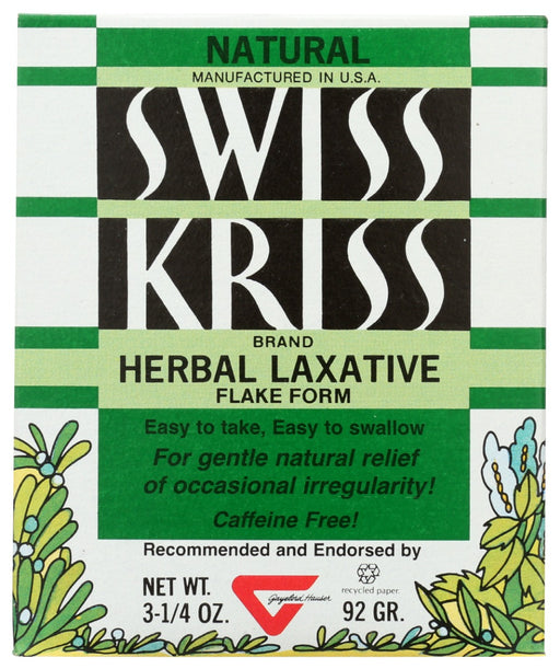 Effective ingredients consist entirely of Nature's own sun-dried leaves, herbs and flowers. Incredible though it seems, Swiss Kriss in itself is the makings of an amazingly effective at-home facial sauna. All you need is this package of fragrant Swiss Kriss herbs and flowers and a pan of steaming-hot water. No cosmetics can put such a fresh, natural glow into your complexion as does this Swiss Kriss herbalized steam. It deep-purges each pore to give you beauty that's more than skin-deep.