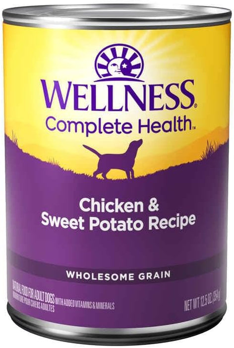 WELLNESS: Chicken and Sweet Potatoes Dog Food, 12.5 oz