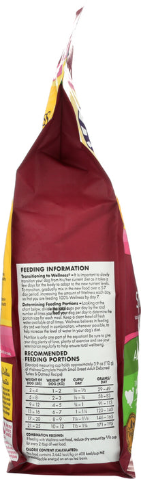 WELLNESS: Adult Health Small Breed Formula Dry Dog Food Bag, 4 lb