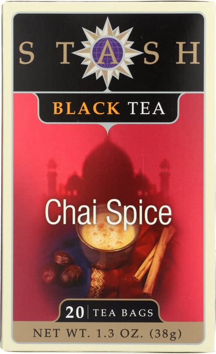 STASH TEA: Black Tea Chai Spice 20 Tea Bags, 1.3 oz