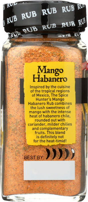 SPICE HUNTER: Global Fusion Rub Mango Habanero, 2.8 oz