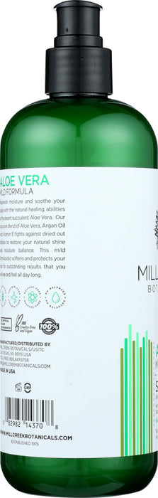 MILL CREEK: Aloe Vera Shampoo Mild Formula, 14 oz