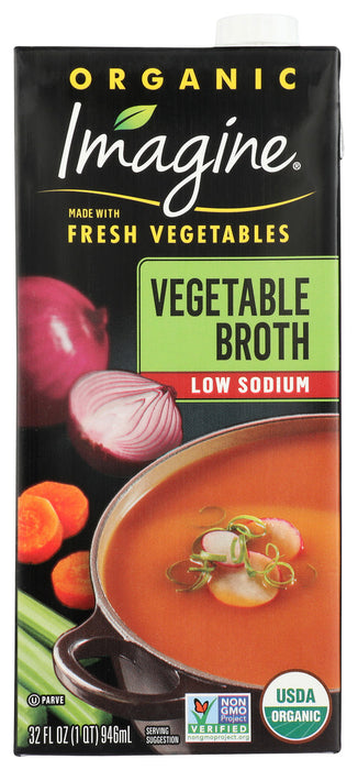 IMAGINE: Organic Low Sodium Vegetable Broth, 32 oz