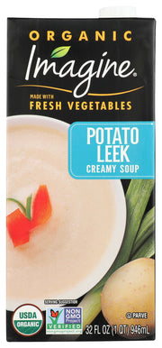 Indulge in this home-style favorite updated for the modern palate. Featuring farm-fresh organic potatoes, sauteed leeks, and roasted garlic combined in a velvety broth that's delicately seasoned with premium herbs and spices. Delicious alone or use it to flavor-up your layered potato casserole by using as a substitute for cream.