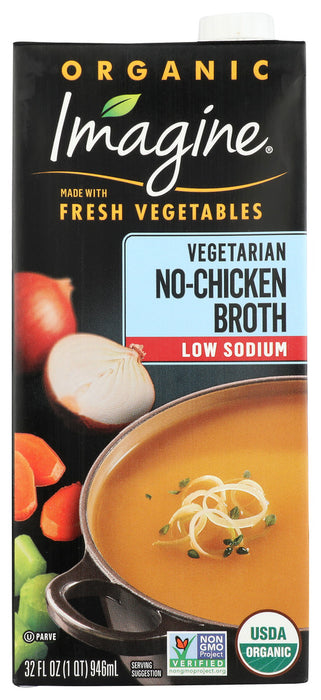 IMAGINE: Low Sodium No Chicken Broth, 32 oz