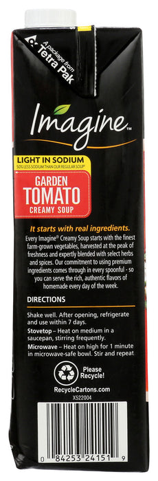 IMAGINE: Light In Sodium Creamy Garden Tomato Soup, 32 oz