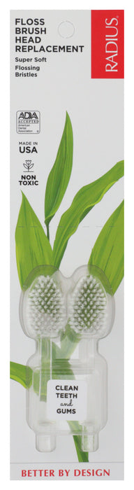 RADIUS: Floss Brush Head Replacement, 2 pc