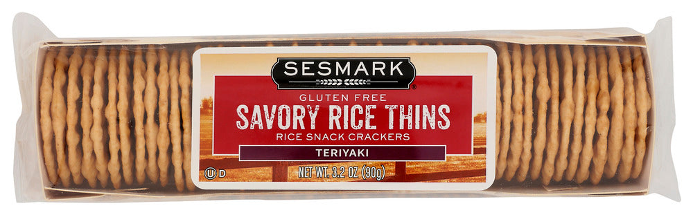 SESMARK: Savory Rice Thins Teriyaki, 3.2 oz