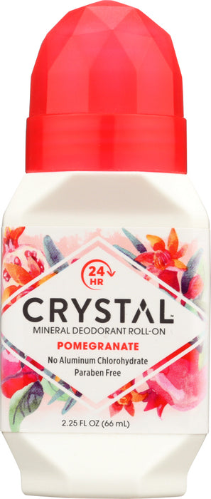 Crystal Mineral-Enriched Deodorant Roll-On infused with the subtly refreshing aroma of pomegranate rapidly dries to provide an invisible, protective barrier that blocks odor before it starts. Made for every BODY!