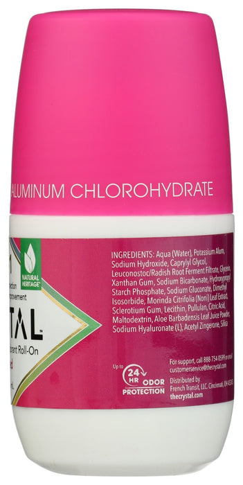 CRYSTAL: 3in1 BioHealth Deodorant Roll-On Unscented, 2.25 oz