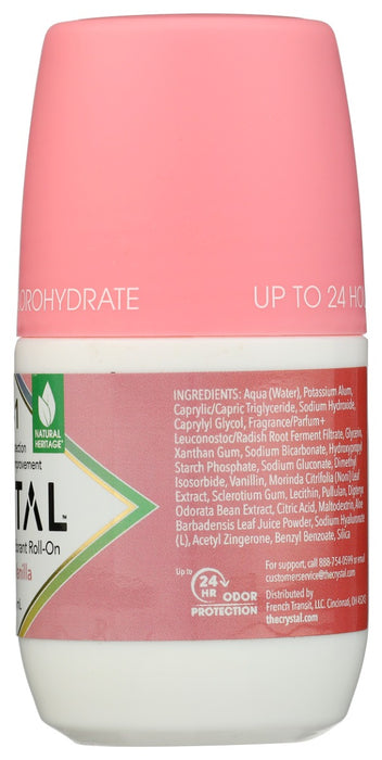 CRYSTAL: 3in1 BioHealth Deodorant Roll-On Coconut + Vanilla, 2.25 oz