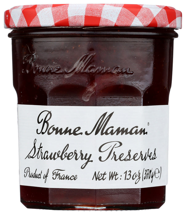 Each jar of our Strawberry Preserves features an abundance of our trademark pieces of fruit. The sweet richness of cooked strawberries creates a perfect texture and brilliant flavor. Only all-natural ingredients &ndash; highlighted by the freshest, highest quality strawberries available are used. Our traditional recipe defines the refreshingly sweet taste of ripe strawberries. Our Strawberry Preserves are perfect on toast, scones or in delicious dessert recipes