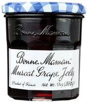 Made from the best quality Muscat grapes, this 100% natural jelly is rich in fruit flavor and contains no high fructose corn syrup, no additives or coloring. The Muscat Grapes used in our recipe set this grape jelly apart from most others available in the U.S., which are made from Concord Grapes and require more sweetening. Naturally rich in sugar, Muscat grapes have a floral aroma and bold, sweet flavor that creates jelly with subtle yet vibrant flavors.