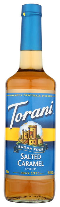 TORANI: Sugar Free Salted Caramel Syrup, 25.4 fo