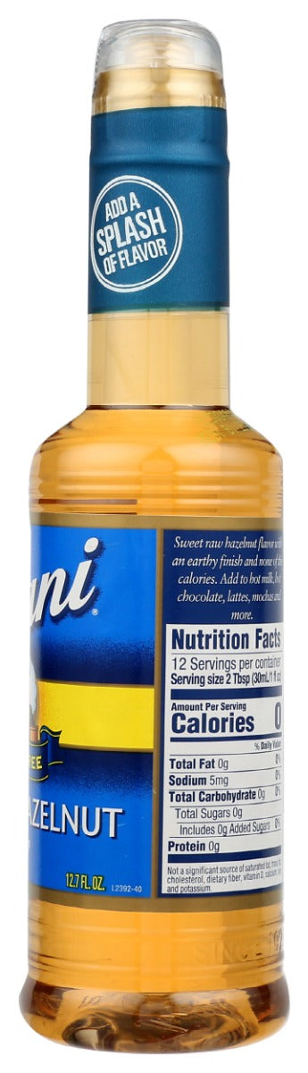 TORANI: Sugar Free Classic Hazelnut Flavoring Syrup, 12.7 Oz
